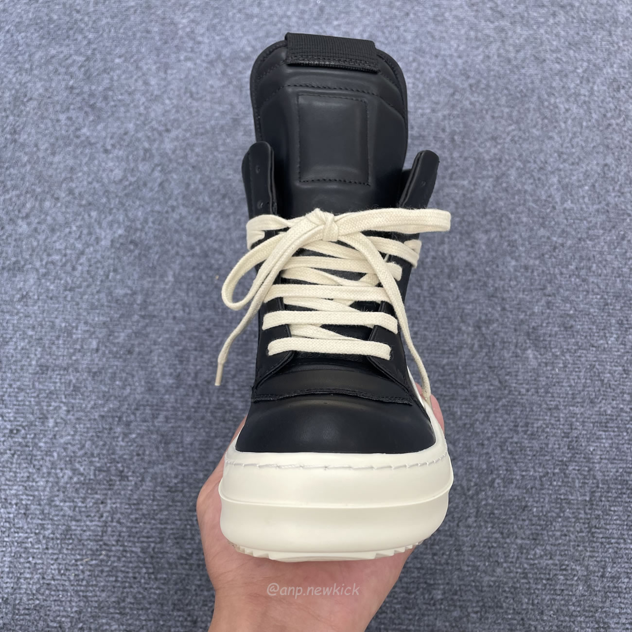 Rick Owens Phlegethon Geobasket Black Milk Ru21s6894 Lpo 91111 (2) - newkick.cc